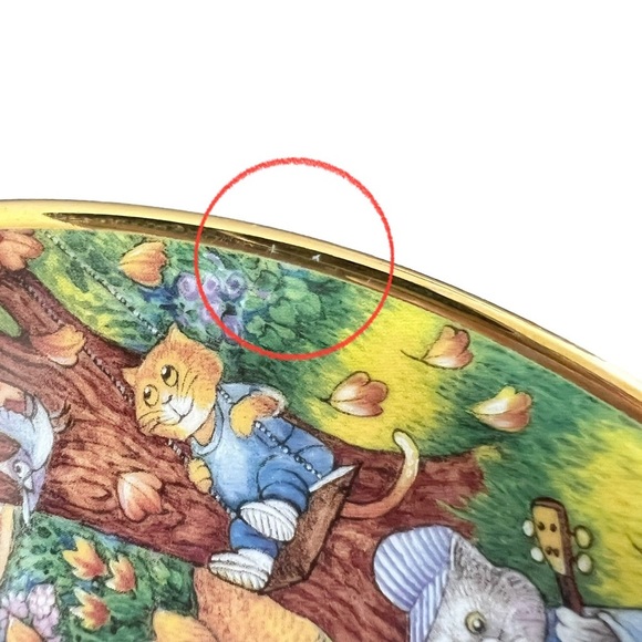 Franklin Mint Heirloom Bill Bell A Purrfect Feast Collector Plate - Picture 8 of 13